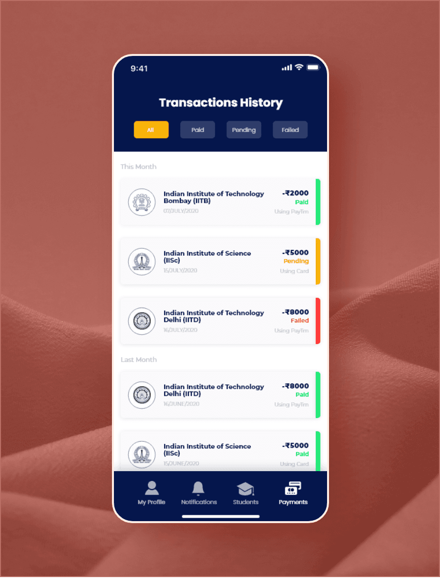 Transaction History